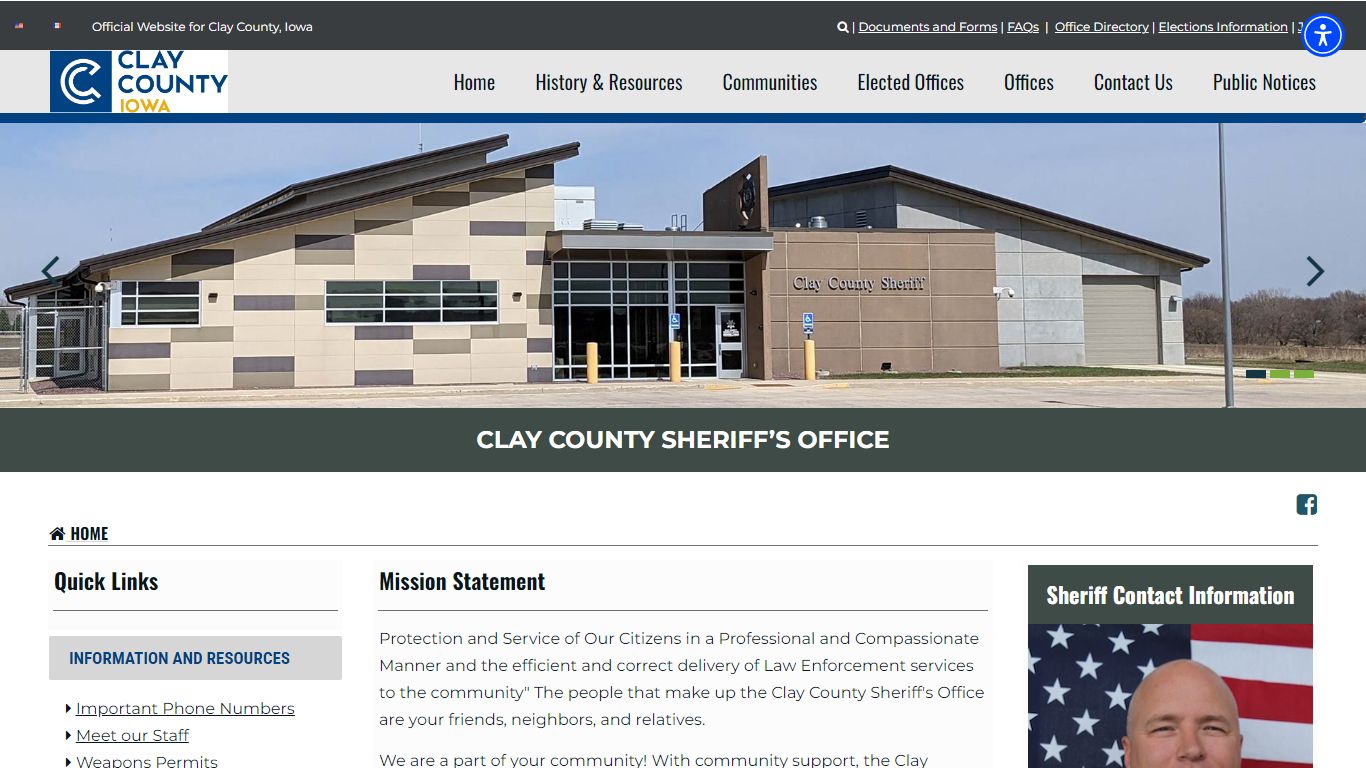 Clay County Sheriff - Clay County, Iowa